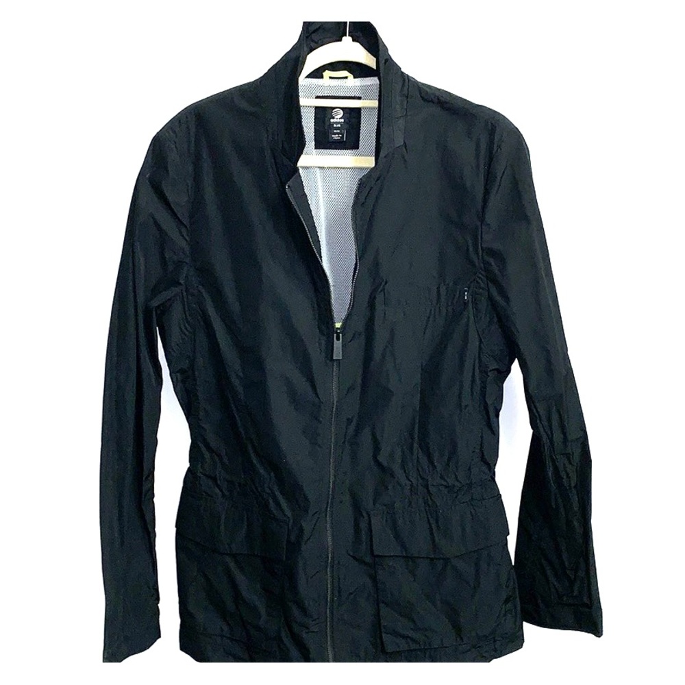Black Adidas SLVR Windbreaker Jacket